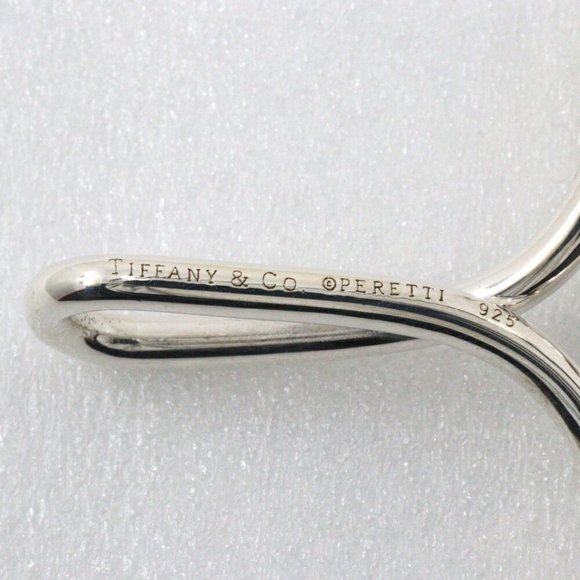 Tiffany & Co. Large Infinity Cross Necklace Elsa Peretti Silver 925 Approx. 2...